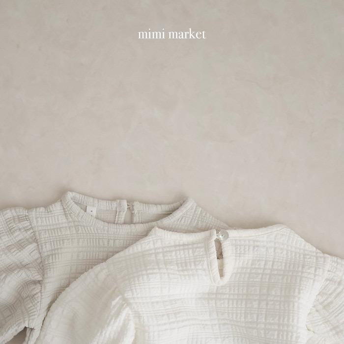 正韓春mimi-market 兩色春季泡泡袖上衣
