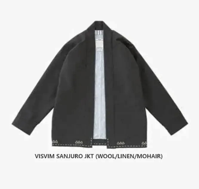 ON SALE : VISVIM SANJURO JKT (WOOL/LINEN/MOHAIR) - BLACK SIZE 2 PRE ORDER ITEM (預訂中)