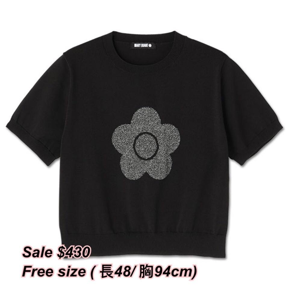 20251231Mary Quart 針織花花短袖上衣