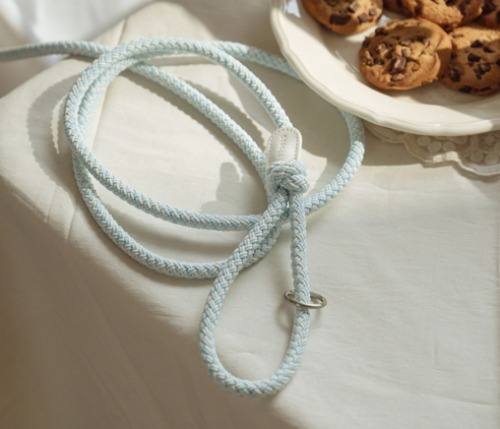 Stroll 經典款編織牽繩_蘇打藍