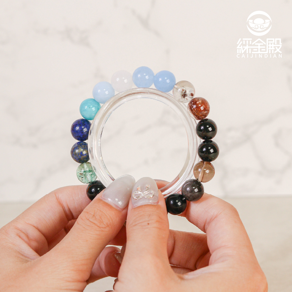 水屬性-天然瑪瑙五行轉運手珠｜黑色｜舒緩壓力｜創造力｜信心｜手鍊｜手繩【綵金殿】