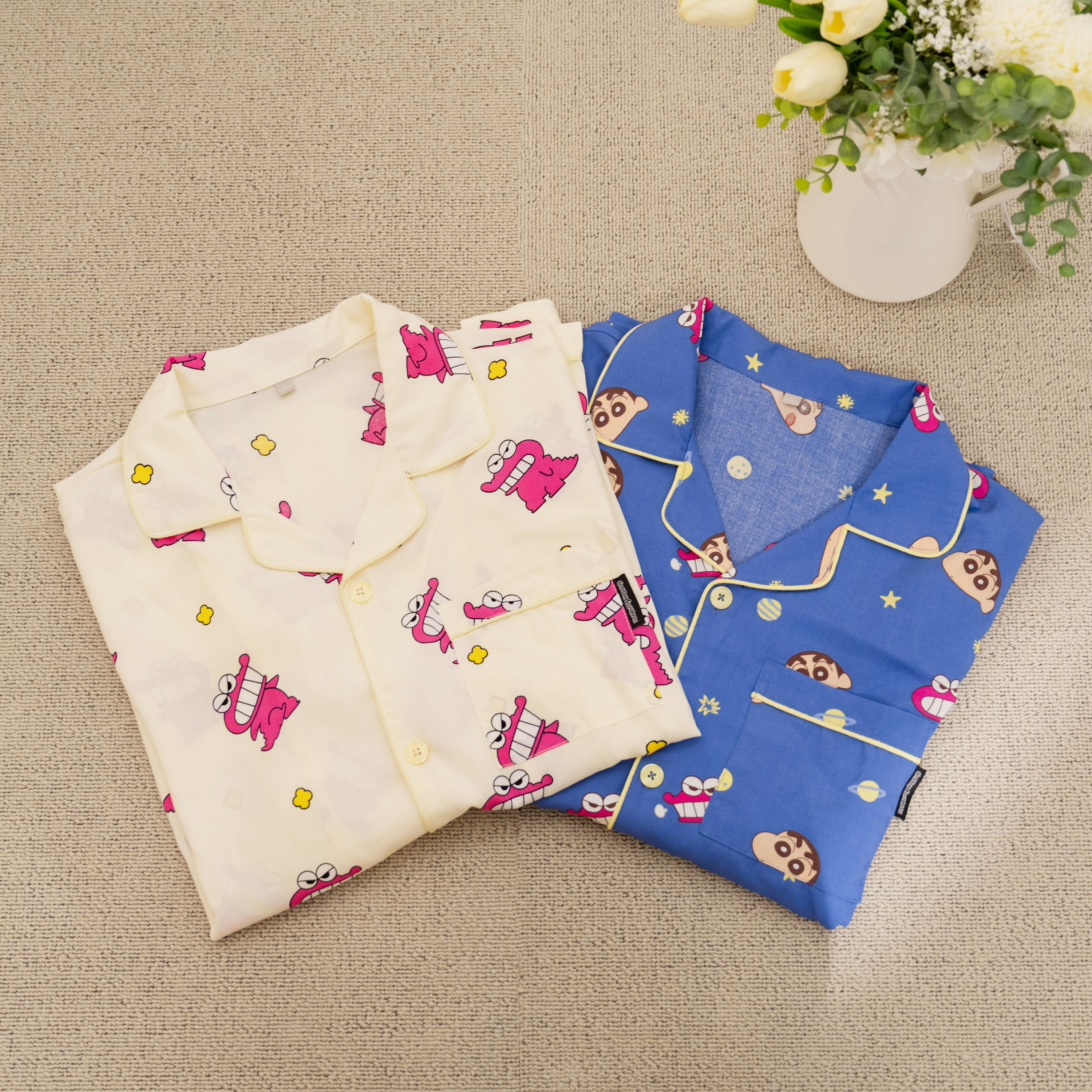 【現貨】SPAO x 蠟筆小新 長袖睡衣組 2色 SPPPF49U08