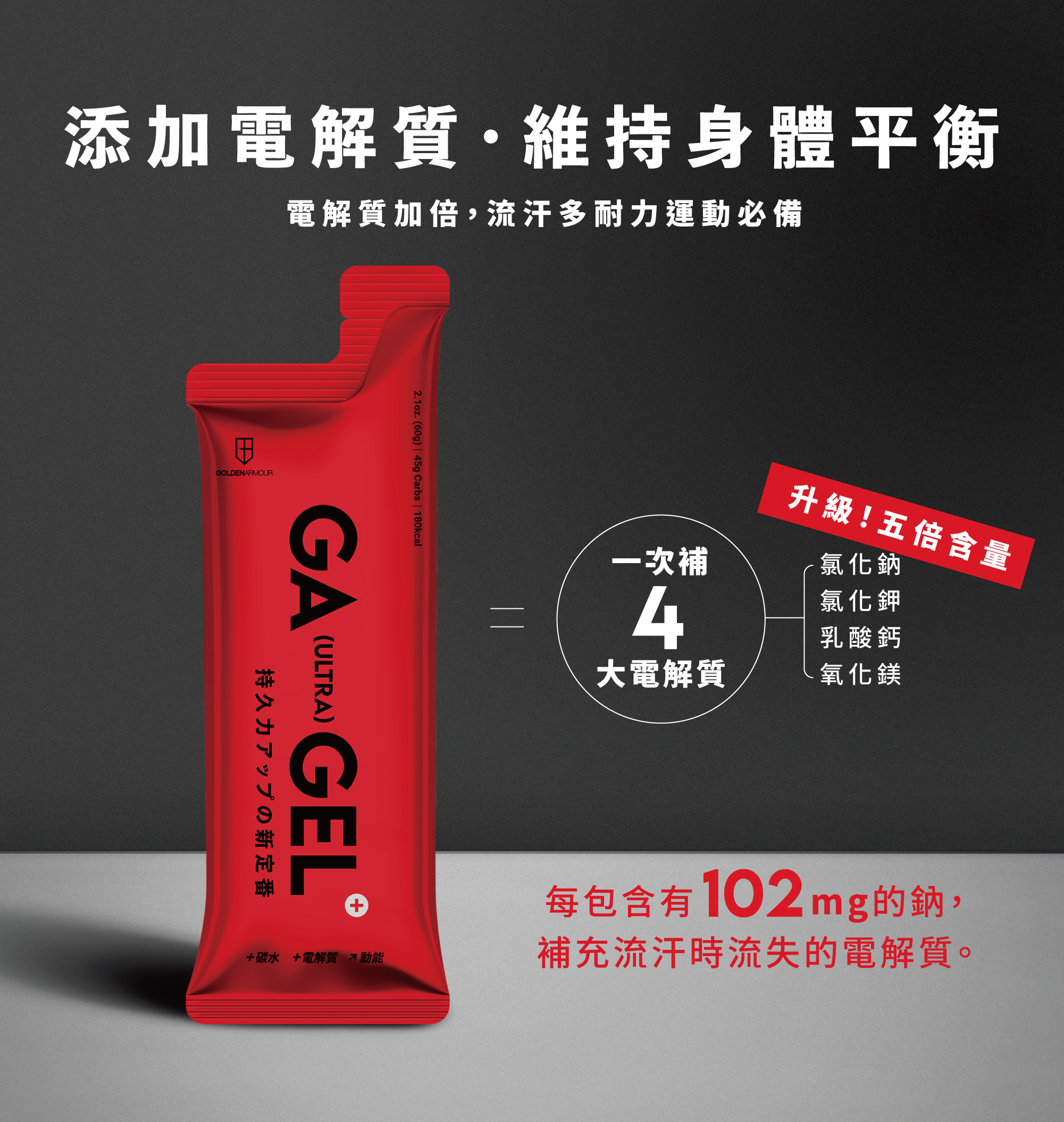 GAULTRA能量膠大紅膠_電解質