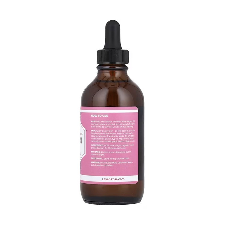 美國Leven Rose Argan Oil 有機摩洛哥堅果油,  (玻璃樽118亳升)