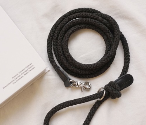Stroll 輕量款細版牽繩_黑