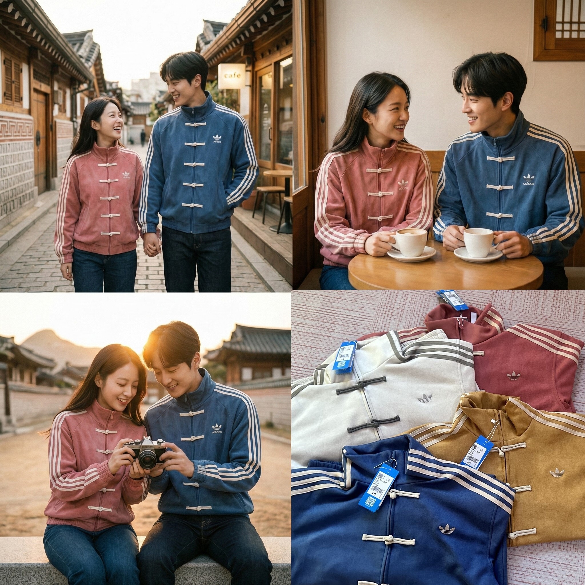 Adidas OG 麂皮企領中國風外套