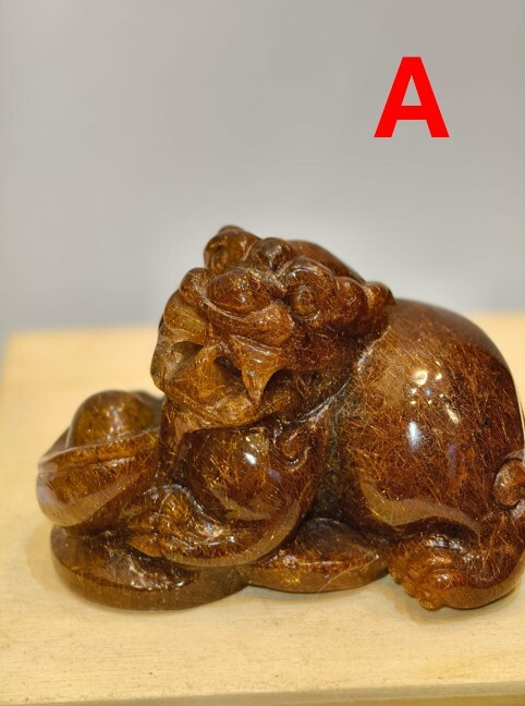 0102CYST27-水晶CS-[髮晶貔貅 大師傅人手雕刻 實物如圖]  (A)髮晶貔貅 A27A / (B)髮晶貔貅 A27B / (C)髮晶貔貅 A27C / (D)髮晶貔貅 A27D / (E)髮晶貔貅 A27E / (F)髮晶貔貅 A27F / (G)髮晶貔貅 A27G / (H)髮晶貔貅 A27H / (M)髮晶貔貅 A27M / (P)髮晶貔貅 A27P