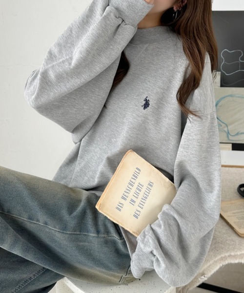 日本🇯🇵連線 U.S. POLO ASSN. 刺繡半領寬鬆衛衣 刺繡 微高領 寬鬆 休閒 衛衣 長袖 打底 5色(任買兩件711免運)/預購