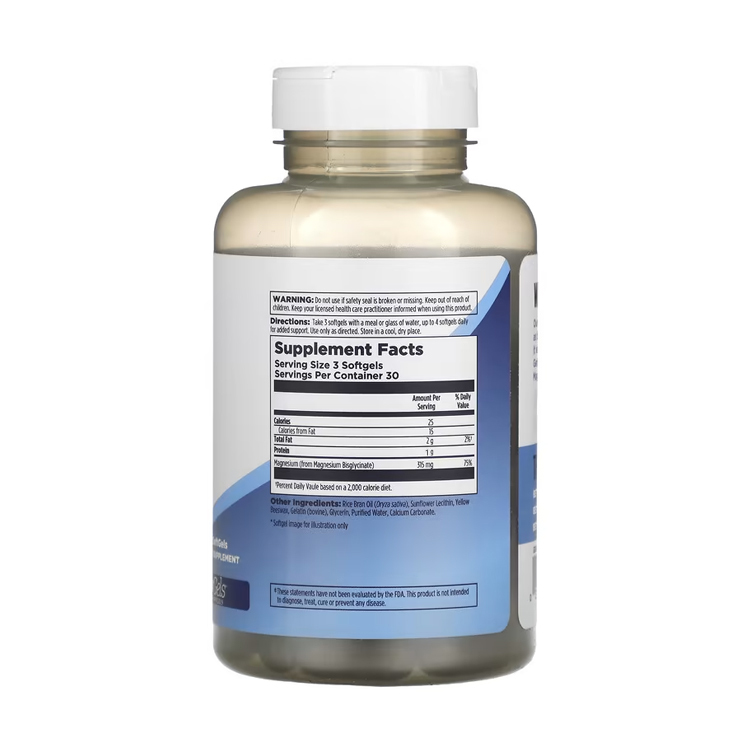 美國KAL 高吸收甘胺酸鎂315毫克, 90粒膠囊