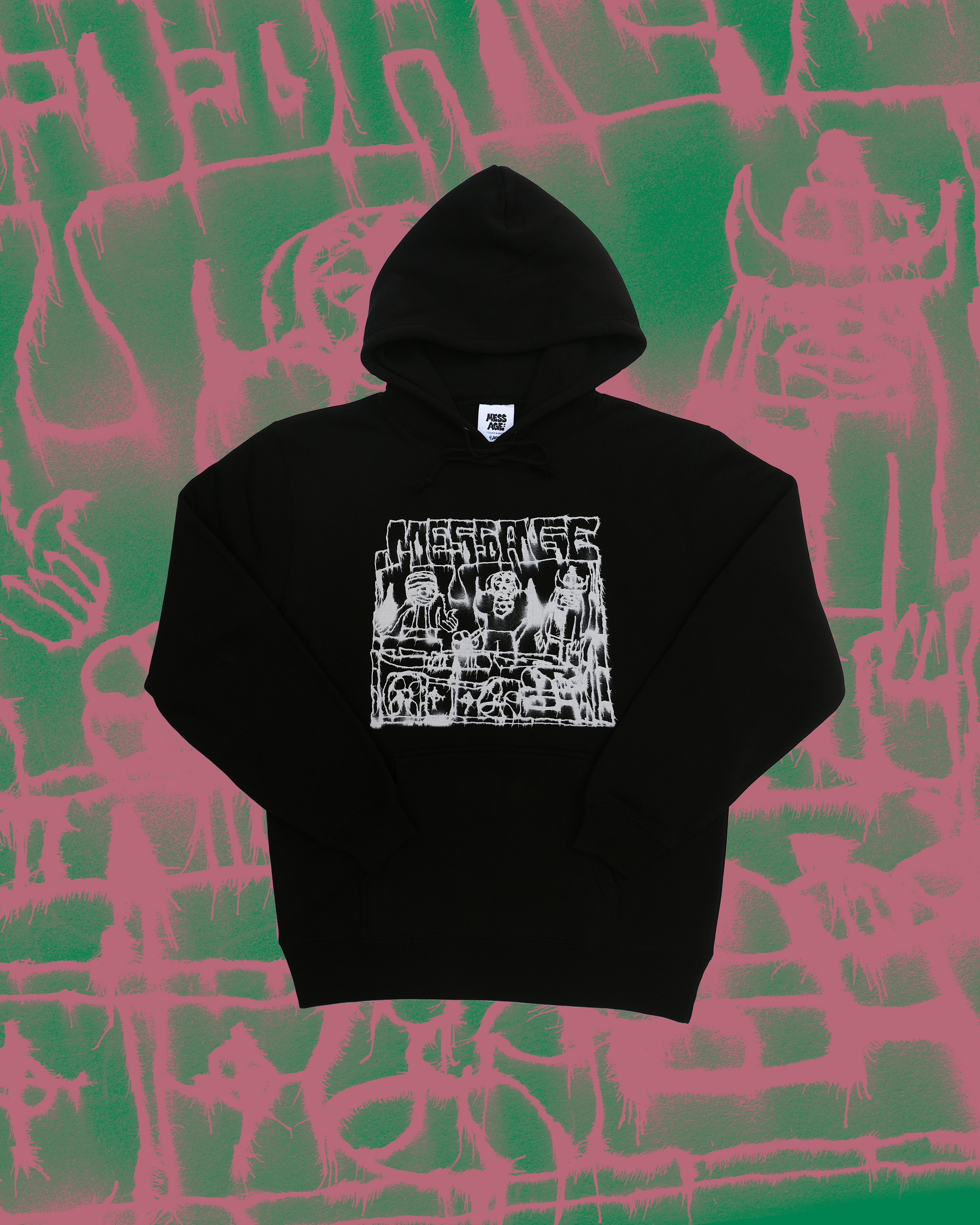 Mess-age x Alehsy Lambo Hoodie 黑