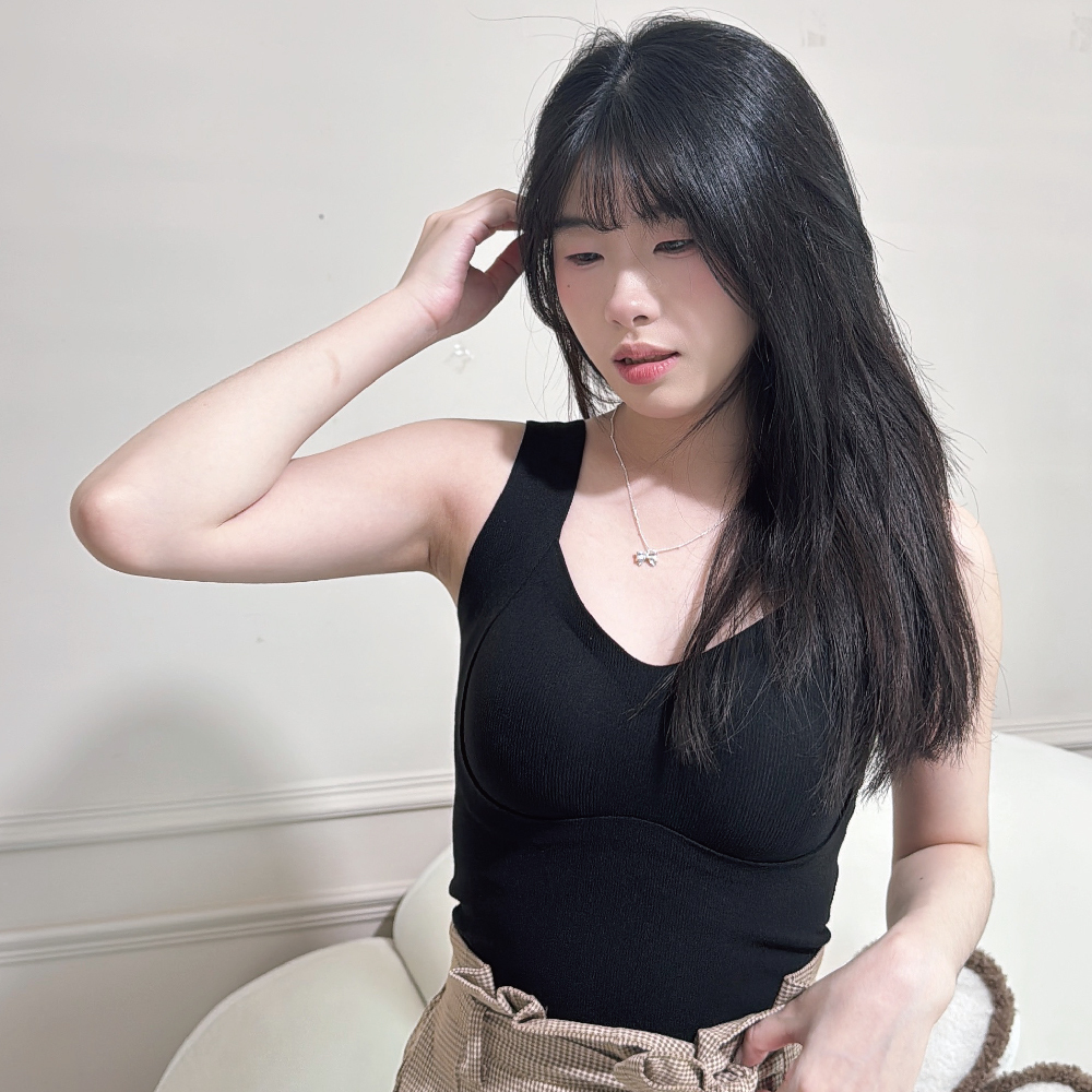 提拉倍暖絨背心-黑色