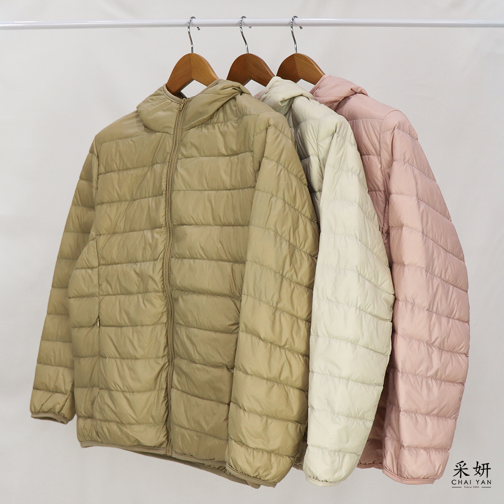 可收納中舖棉防風連帽外套