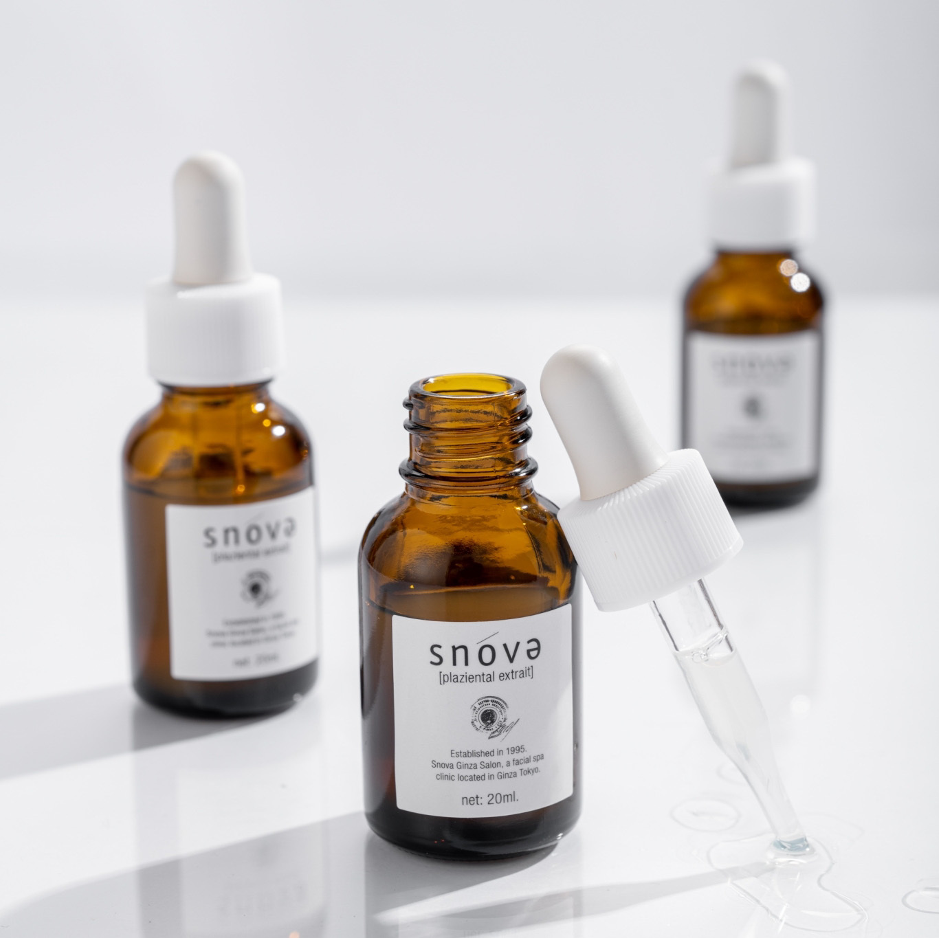 最新版- 第3代胎盤素逆齡亮白精華液 (20ml) 3件裝 (總值 HK$1,560)