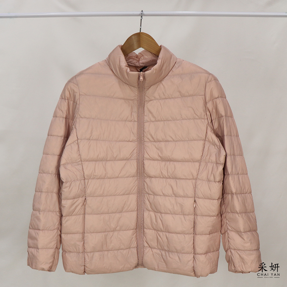 可收納中舖棉防風立領外套