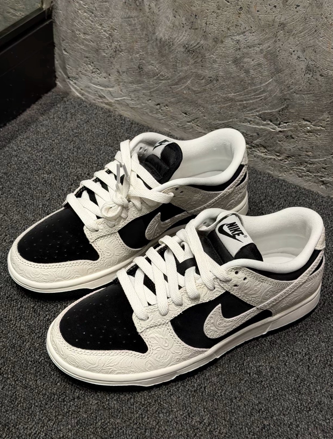 Nike Dunk Low 反轉熊貓 浮雕 馬年限定 女生版