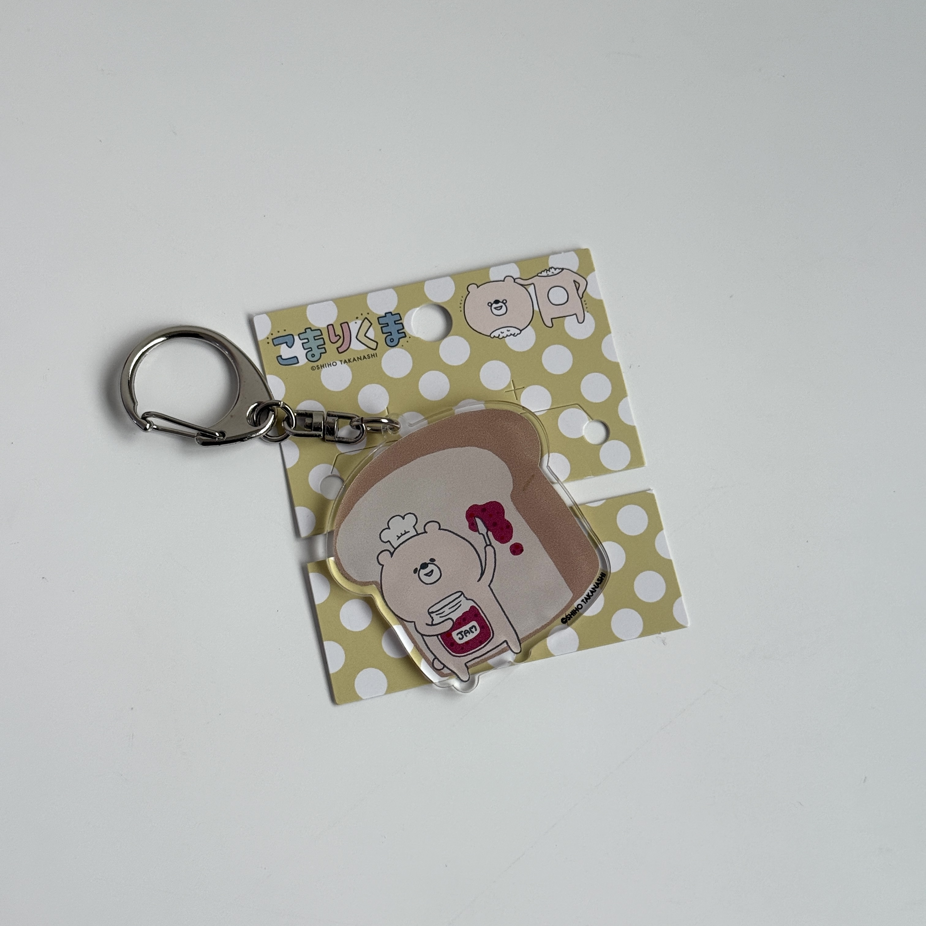 現貨┃日本 こまりくま Komarikuma 果醬吐司熊 壓克力 吊飾