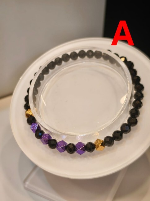 0102CYST35-水晶CS-(A)萬紫千紅天鐵手串 (A35A) / (B)萬紫千紅天鐵手串 (A35B)