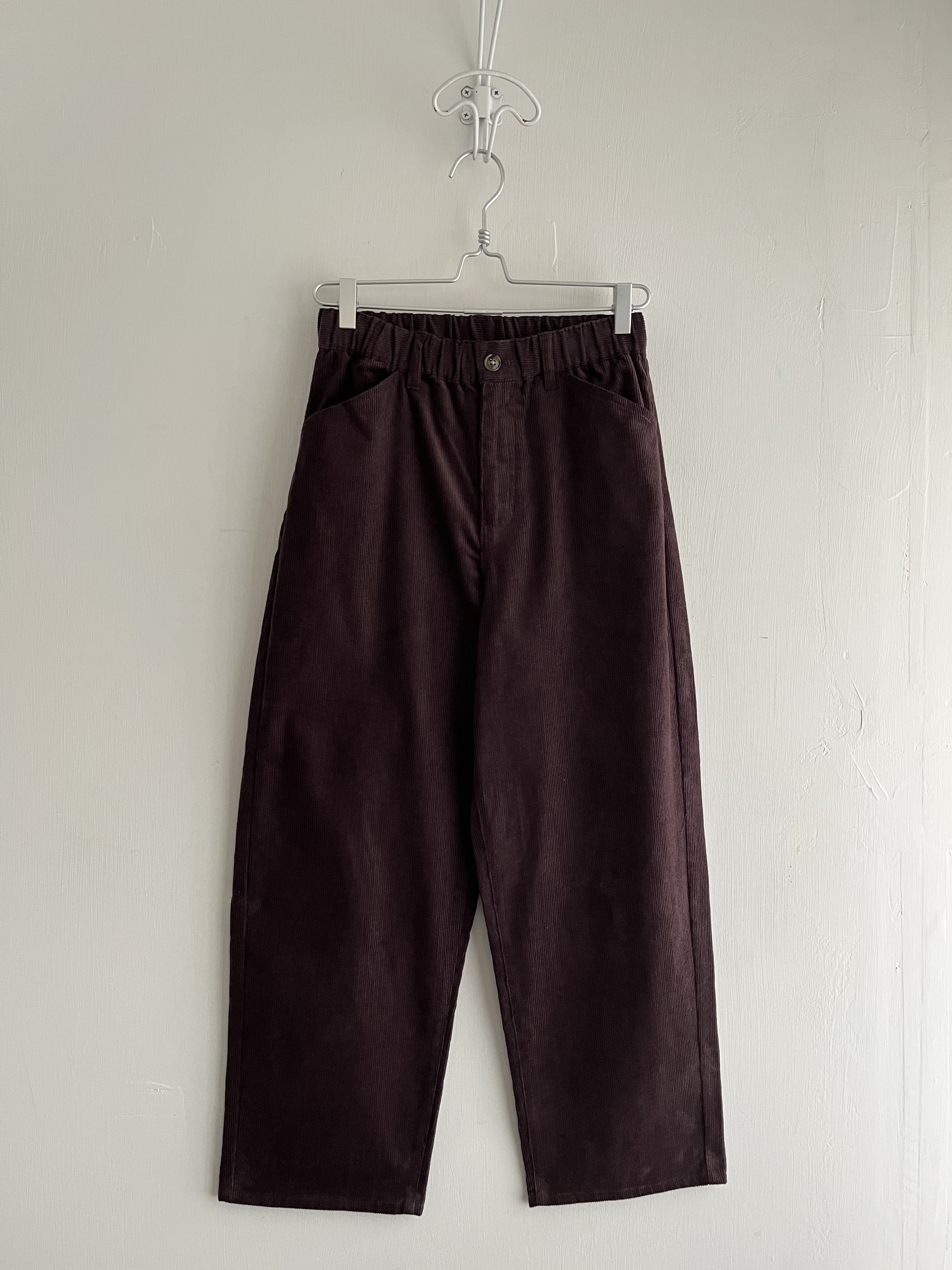 NORTHERN TRUCK啡色燈芯絨全橡筋褲