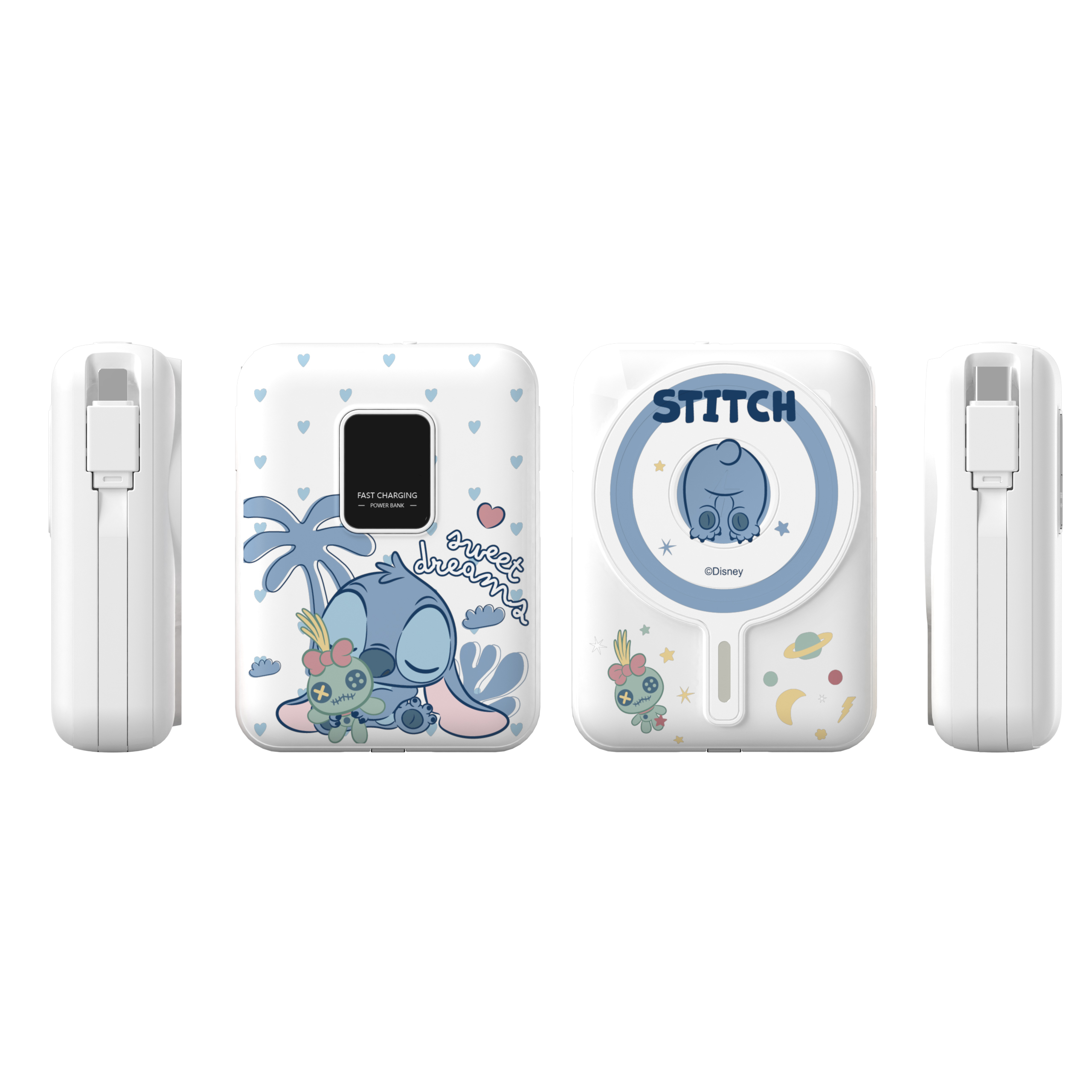 i-Smart 10000mAh磁吸雙線行動電源（史迪仔）