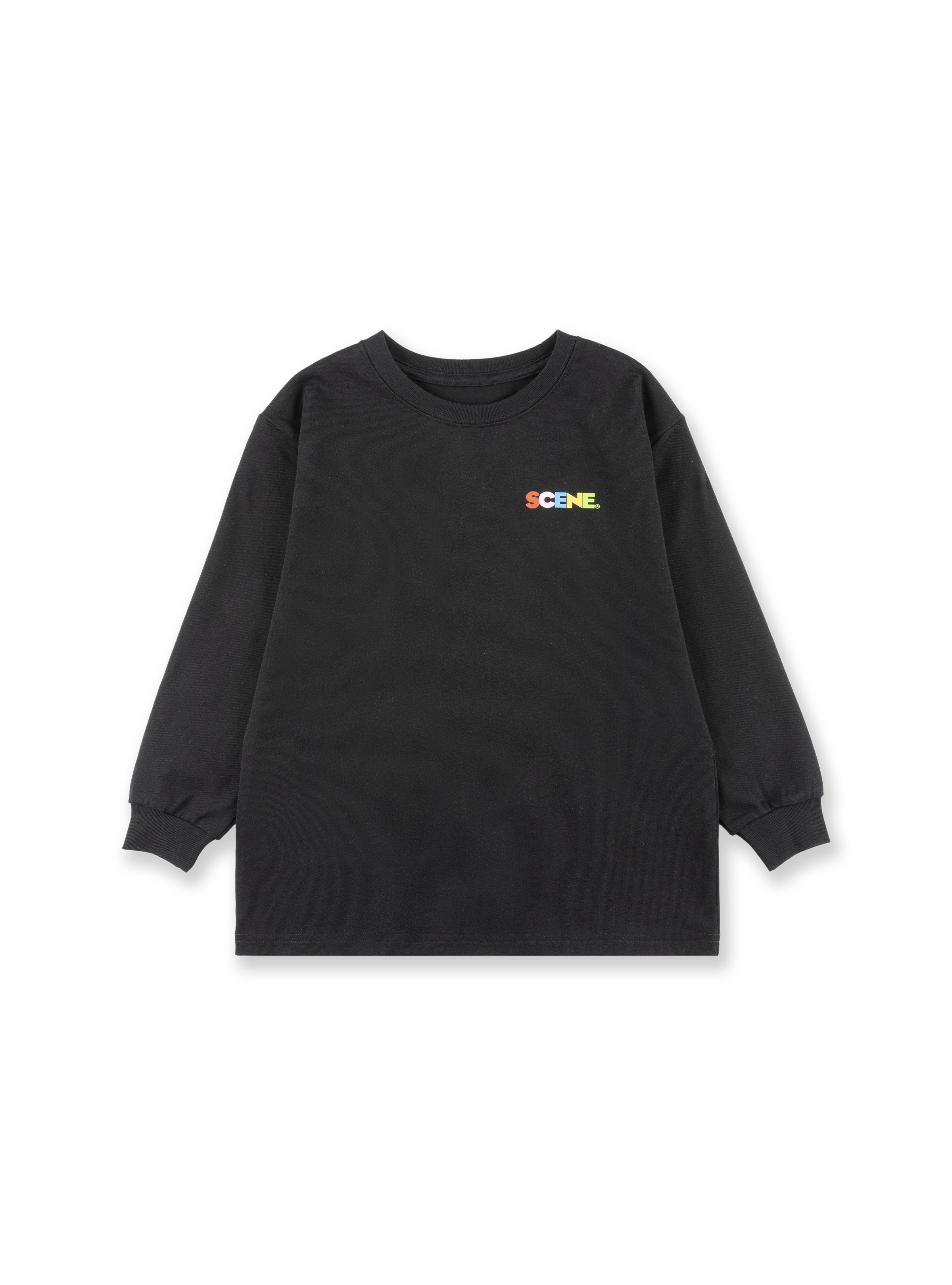 KID CLASSIC RAINBOW LONG TEE // BLACK