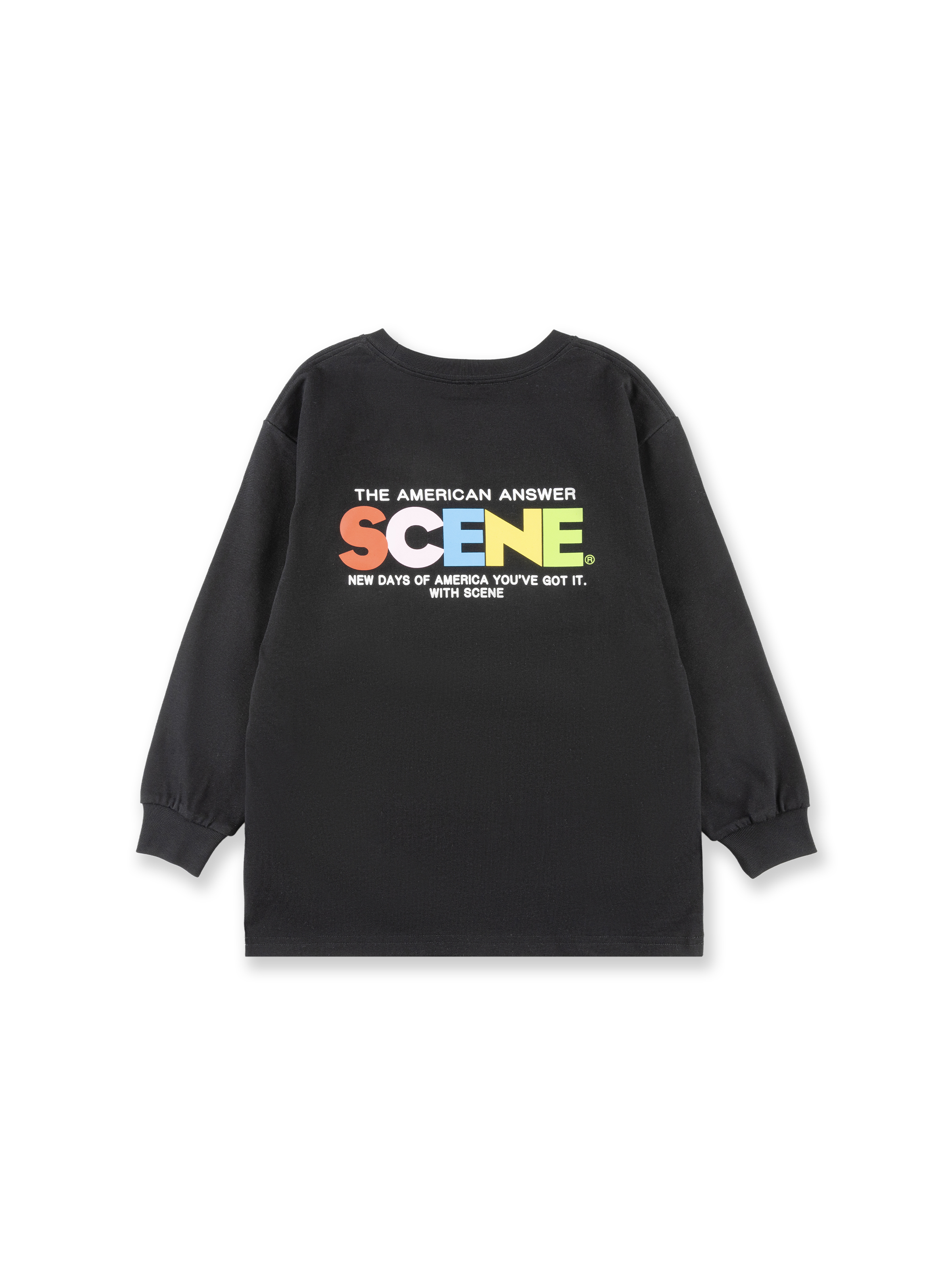 KID CLASSIC RAINBOW LONG TEE // BLACK