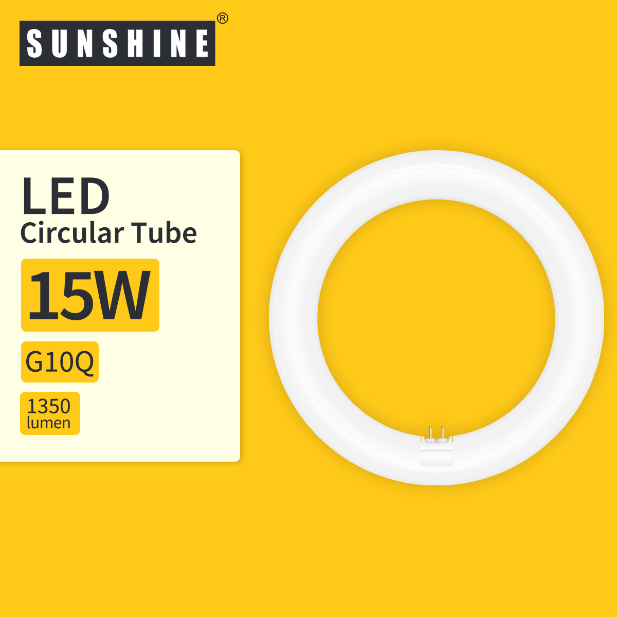 LED圓管環型管 15W G10Q AC220V 白光6500K / 黃光3000K LCTA-15D/W