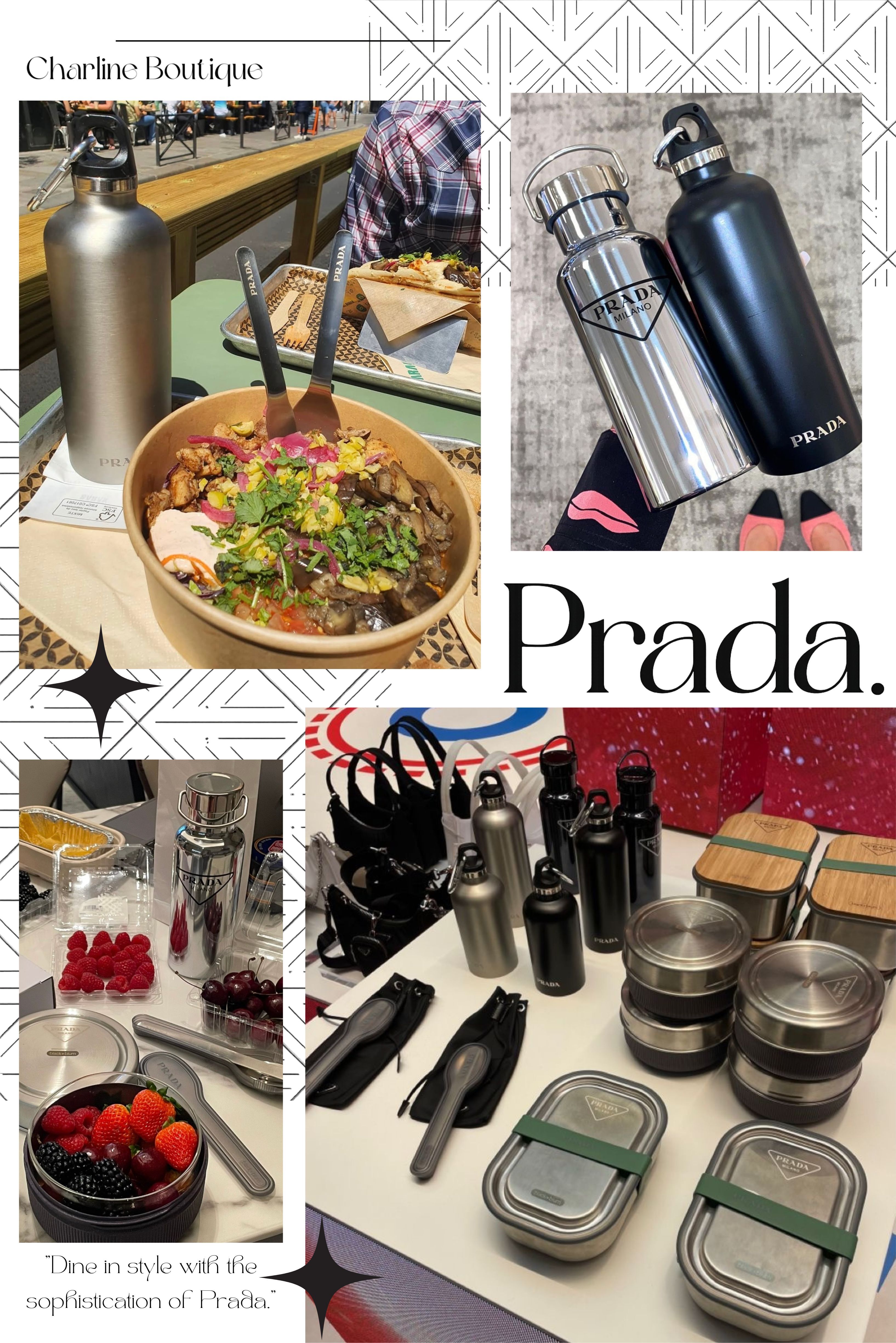 在挑選精品餐具與水壺時，很多人真正卡關的其實不是設計好不好看，而是這些東西到底適不適合自己的生活方式。像是餐具會不會太嬌貴、不鏽鋼和陶瓷該怎麼選、水壺是拿來天天用還是當造型配件，甚至不同品牌之間的定位差異，都是購買前最常出現的疑問。以下內容整理自 Charline Boutique 在實際協助客人選品與回覆詢問時的經驗，透過 Q&A 的方式說明，讓您能再挑選的過程中更簡易。  延伸閱讀：Prada餐具相關Q&A  Ｑ1：哪些餐具最適合當交換禮物？ Ａ：原則其實很簡單，好看、實用，而且不挑人。依 Charline Boutique 平常整理交換禮物相關詢問的經驗，水壺和餐盒一直都是最安全的選項，因為使用頻率高，不分性別、年齡或生活型態，大多數人收到都用得到。 常見不踩雷的餐具選擇：  保溫杯／隨行杯：日常外出幾乎都會用到，實用性高。  環保餐具組／不鏽鋼餐盒：適合上班族與外食族，耐用又好清洗。  設計感陶瓷餐具：為生活加分，適合居家使用。  成對玻璃杯／對杯：外型好看，送情侶或朋友都合適。   Ｑ2：不鏽鋼餐具真的比塑膠餐具好嗎？ Ａ：如果是打算長期使用，多半會比較安心。Charline Boutique 在實際回饋中發現，大家最在意的其實是安全性、會不會殘留氣味，以及能用多久。不鏽鋼在這幾點上的表現普遍比塑膠穩定，也比較不容易老化。    Ｑ3：不想再用一次性餐具，有哪些常見的環保選擇？ Ａ：現在市面上最常見的大概就是這三種。  不鏽鋼餐具：耐用、好清洗，適合天天用。   矽膠餐具：輕巧、可折疊，方便隨身備著。   竹製／木製餐具：外型自然、拍照好看，但比較需要注意保養。   Ｑ4：Hermès 有出餐盤或餐具系列嗎？有什麼特色？ Ａ：有，而且系列非常完整。Hermès 的餐具一直是品牌的長期項目，高品質瓷器搭配明確的設計主題，藝術感和收藏價值都很高。Charline Boutique 的觀察是，Hermès 餐具多半出現在正式餐桌或收藏展示中，比較少拿來當日常高頻使用。 Hermès 餐具的重點特色：  主題清楚，常見花園、馬術、裝飾藝術等元素。  瓷器質感細緻，工藝完成度高。  色彩與圖案辨識度強，很有存在感。   Ｑ5：Gucci 的餐盤是不是比較偏裝飾？適合每天用嗎？ Ａ：偏裝飾，日常使用需要多一點小心。以 Charline Boutique 的實際經驗來看，Gucci 的餐盤設計感很強，多半和 Richard Ginori 合作，更像藝術品。材質以陶瓷為主，質感很好，但不太適合每天高頻使用。    Ｑ6：Dior Maison 的餐具適合什麼樣的人？ Ａ：很適合重視生活質感與儀式感的人。Dior Maison 的餐具風格溫柔、法式感明顯，瓷器餐盤、茶具和咖啡杯都很有一致性。 Charline Boutique 整理回饋後發現，喜歡下午茶文化、居家佈置的人特別容易被吸引。    Ｑ7：Louis Vuitton 有出餐盤或餐具嗎？ Ａ：有，但定位偏向設計與收藏。Louis Vuitton 的餐具與家居用品多半屬於限量或設計取向商品。在實際代購過程中，Charline Boutique 發現，LV 餐具更常被視為收藏或品牌紀念性單品，而不是日常大量使用的餐桌用品；也正因如此，它們在設計與工藝上的完成度通常相對突出。 Louis Vuitton 餐盤與餐具系列特色  整體定位：將品牌經典元素延伸至家居生活，兼具實用性與藝術展示價值。  產品範圍：包含瓷盤、碗、玻璃杯、水瓶，以及由刀、叉、湯匙組成的餐具套裝。  設計風格：大量運用 Monogram 花卉圖案、熱帶風情與品牌標誌性元素，為餐桌增添奢華感與儀式感   Ｑ8：Dior 有出水壺嗎？可以背在身上嗎？ Ａ：有，而且設計本來就考慮到肩背使用。Dior 最具代表性的就是 Dior Aqua 水瓶。這款水壺配有可拆卸、可調節的肩背帶，可直接背在身上，也能取下後放入包中，攜帶方式相當彈性。不鏽鋼瓶身具備約保溫 12 小時、保冷 24 小時的基本機能，外觀結合 Dior Oblique 圖案與皮革瓶套，在實用性與造型感之間取得平衡。 在實際詢問與回饋中，Charline Boutique 發現，選擇 Dior Aqua 的消費者，多半重視外出時的造型完整度與攜帶便利性。 Dior Aqua 水壺特色整理  整體特色：不鏽鋼瓶身，搭配 Dior Oblique 圖案與粒面小牛皮瓶套，配有可拆卸、可調節肩背帶，可肩背或放入包中  機能表現：具備約保溫 12 小時、保冷 24 小時的基本功能。    Ｑ9：Fendi 有推出水壺或隨行杯嗎？好用嗎？ Ａ：有推出，日常使用沒問題，但重點仍在設計與風格。 Fendi 曾推出保溫瓶與隨行杯，多與專業瓶器品牌合作，設計融入經典 FF Logo 或亮眼配色，並搭配皮革瓶套，外型與質感完成度高。實用面上可滿足基本保溫與日常飲水需求，但在實際詢問與回饋中，Charline Boutique 觀察到，這類水壺更常被視為兼具功能與造型的生活配件，而非以機能表現為主要訴求。 Fendi 水壺／保溫瓶的主要特色  設計與材質：融入 FF Logo 或鮮明配色，搭配皮革瓶套，整體質感高  功能性表現：具備基本保溫功能，足以應付日常飲水需求    Ｑ10：Louis Vuitton 的水壺貴嗎？推不推薦？ Ａ：價格確實高，值不值得要看你怎麼用。 依 Charline Boutique 的經驗，LV 水壺多搭配 Monogram 皮革瓶套，價格從數萬台幣起跳，本質上比較像時尚配件，而不是功能型水壺。  如果你在意的是品牌感、造型搭配或收藏價值，它會有吸引力。  如果只是想找一個好用的水壺，那市面上實用又便宜的選擇會更多。  整體來說，LV 水壺買的是風格，不是效能。