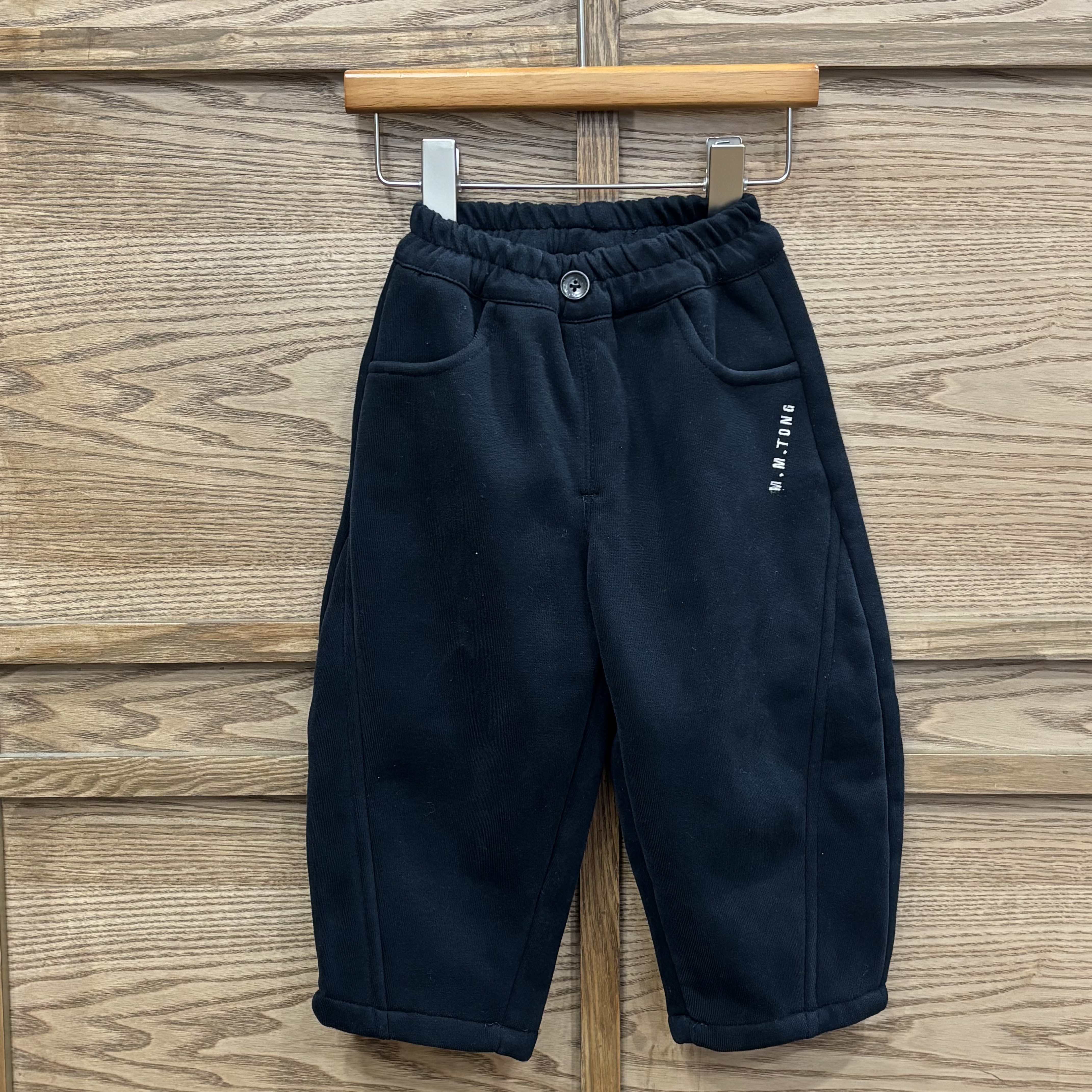 A03960小鈕釦加絨棉褲