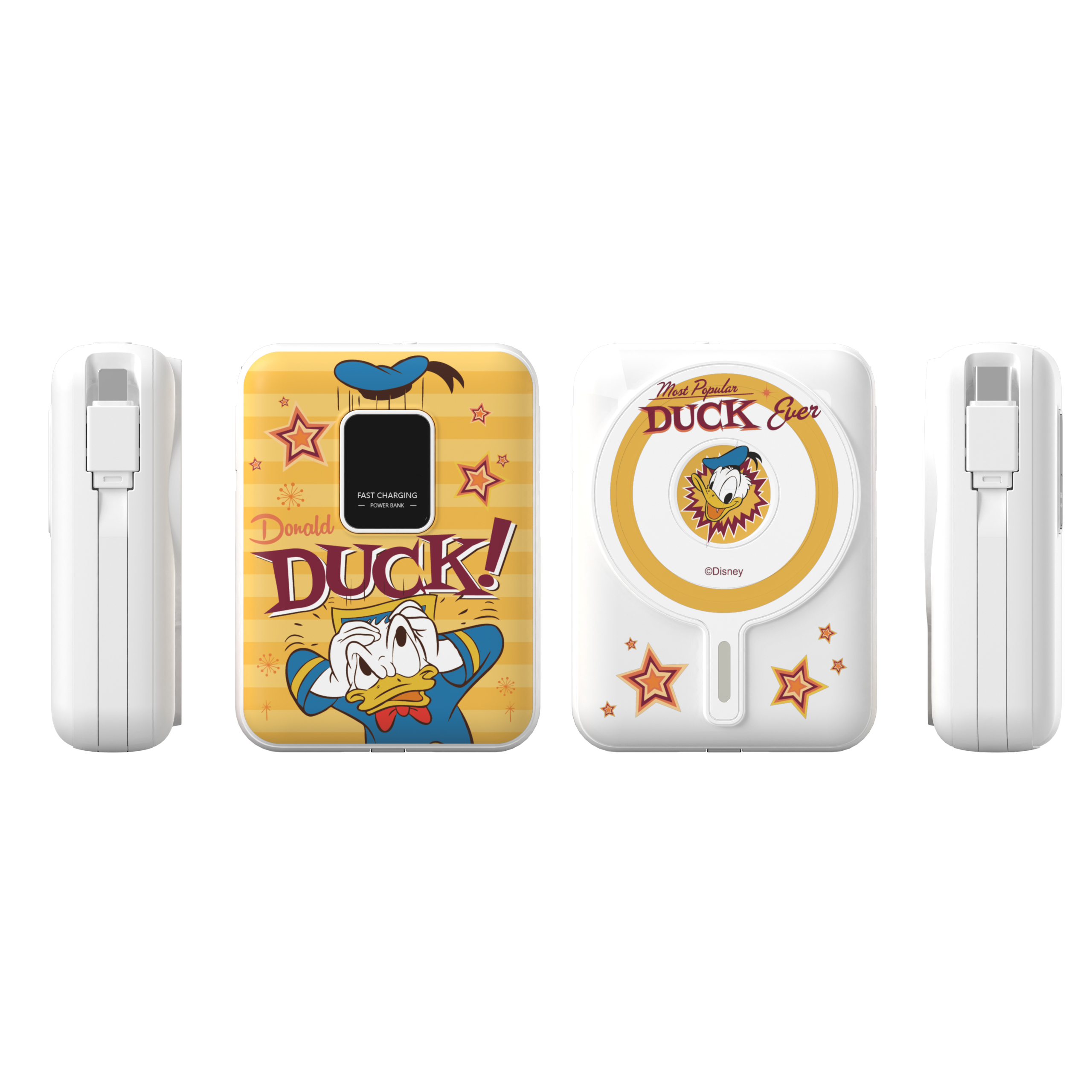 i-Smart 10000mAh磁吸雙線行動電源（唐老鴨）