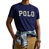 [S] POLO RALPH LAUREN NAVY CLASSIC FIT LOGO JERSEY TSHIRT, 710972663002-NAVY (SZZ878)
