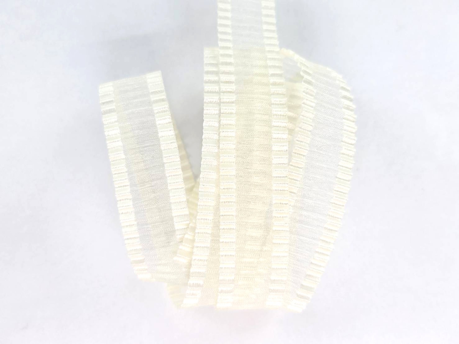 山形折頁緞邊網紗/2款寬度