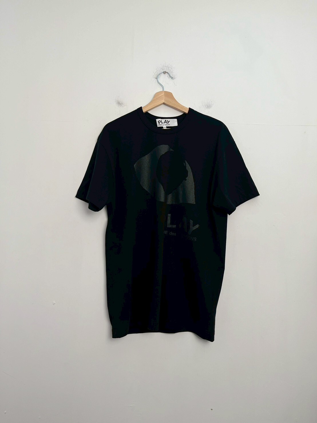 COMME DES GARCONS CDG PLAY EYE PRINT COTTON TEE SIZE XXL