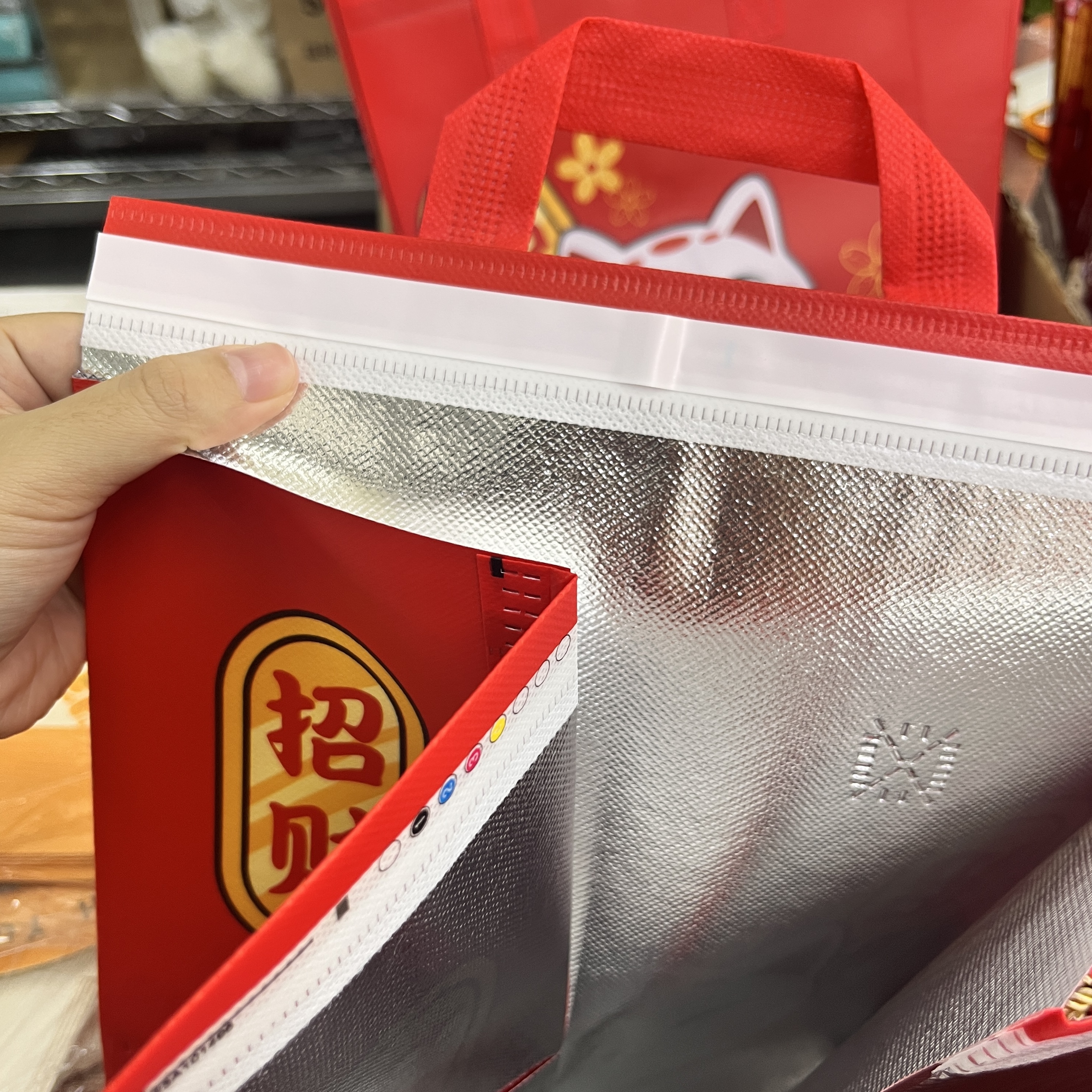 【招财猫保温袋 Cooler Bag】新年招财猫年饼外卖打包手提保温袋 Chinese New Year Cooler Bag