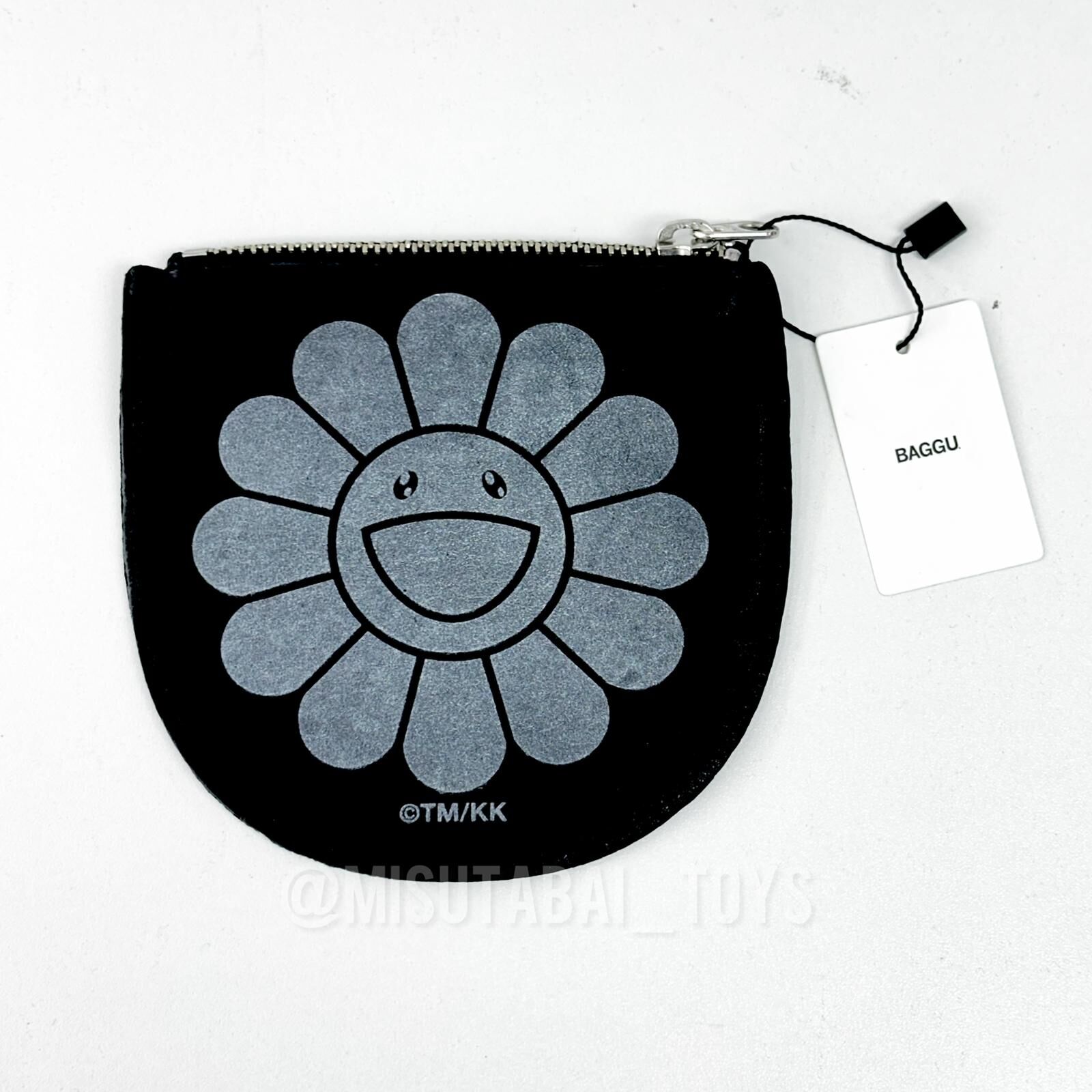 Takashi Murakami Black Leather Pouch