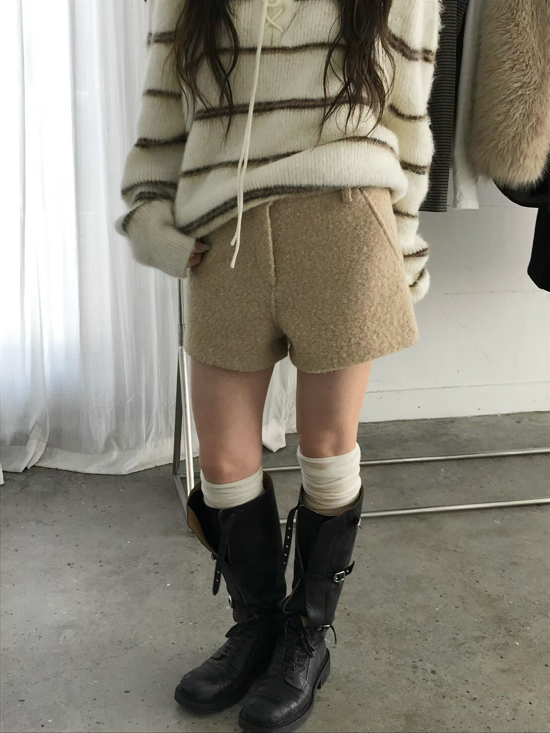 羊毛西裝版短褲