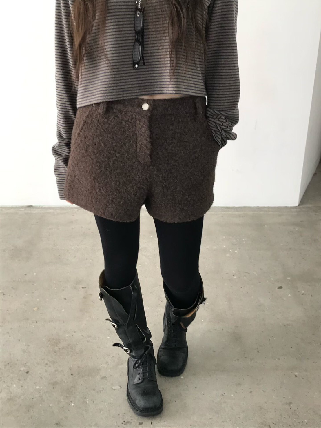 羊毛西裝版短褲