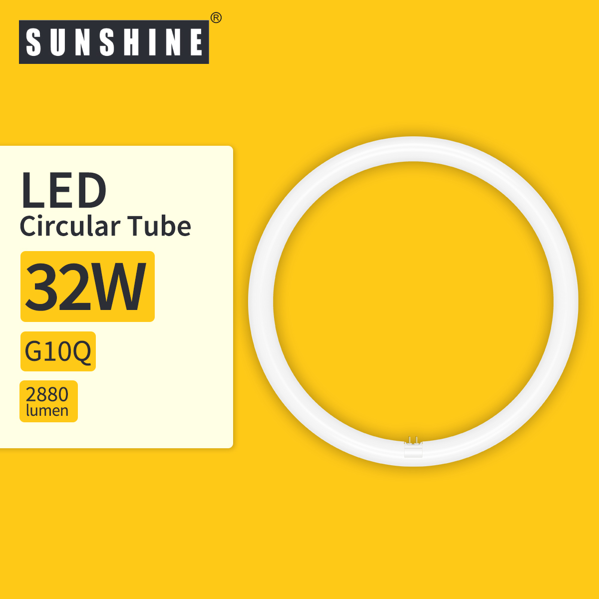 LED圓管環型管 32W G10Q AC220V 白光6500K / 黃光3000K LCTA-32D/W