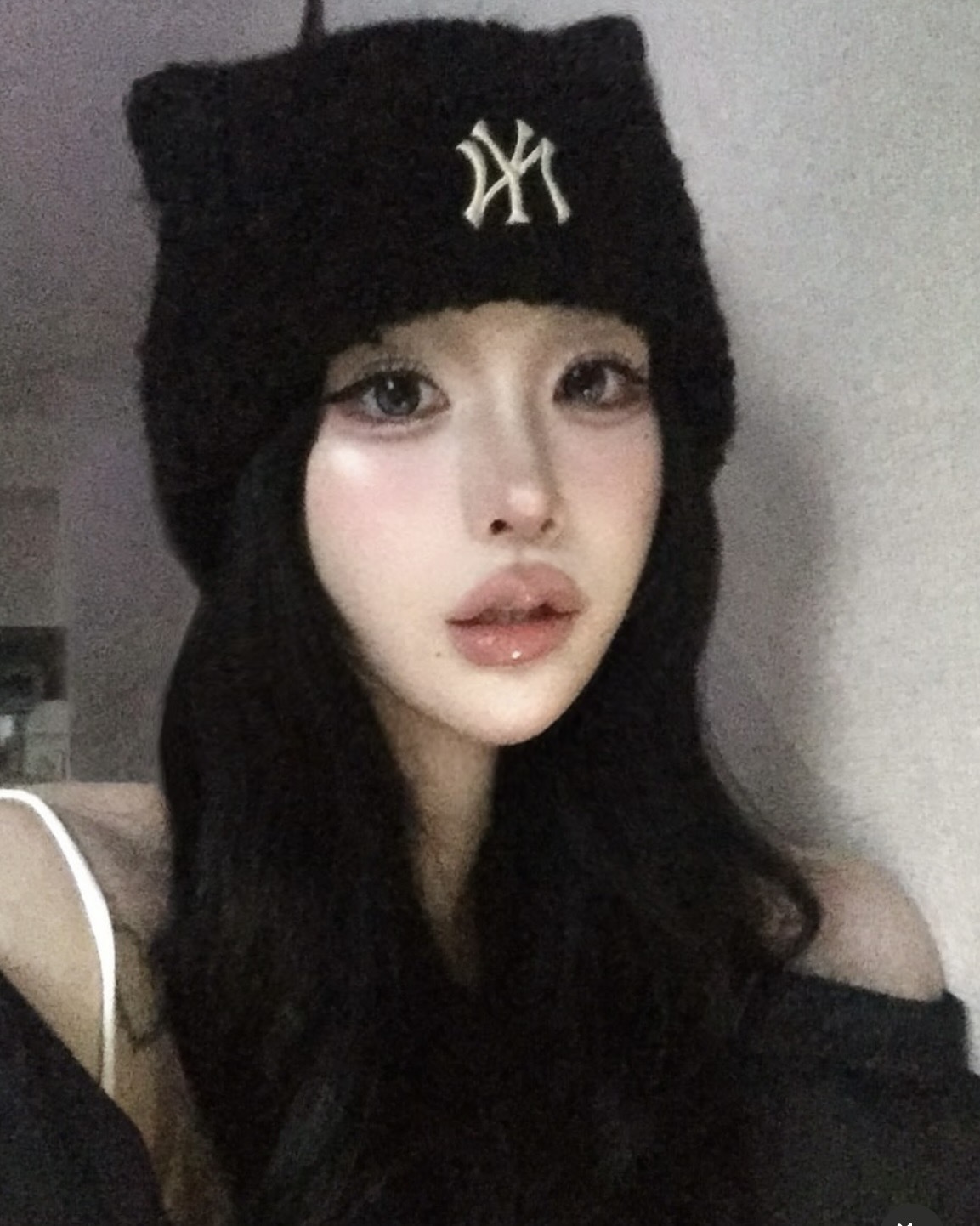 <超限量💥>MLB 護耳綁帶 洋基 道奇 紅襪 毛絨 貓耳帽 毛帽 4色