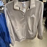 [S] ADIDAS WONDER ALUMINA/WHITE WOMENS 3 STRIPED TRACK TOPS TRICOT, JD4521-WONDER ALUMINA/WHITE (SZZ891)