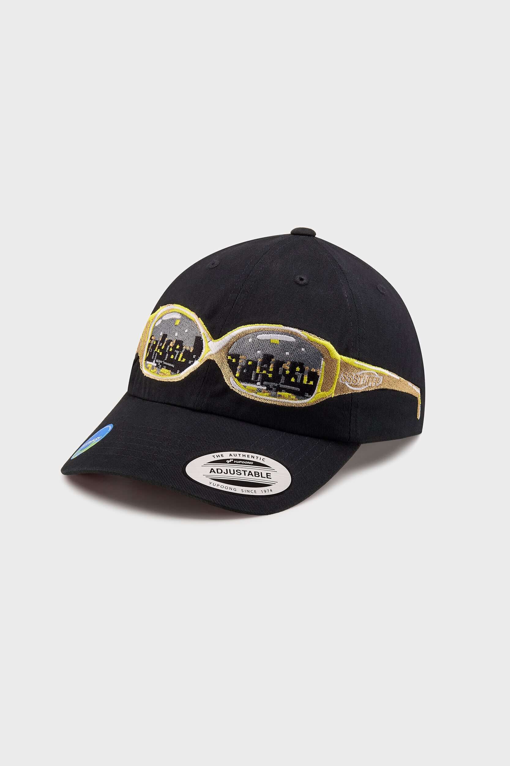 【Focus Store】現貨秒發 SSSTUFFF Cap I Wear Glasses "Black" 墨鏡刺繡 六分割帽 黑色