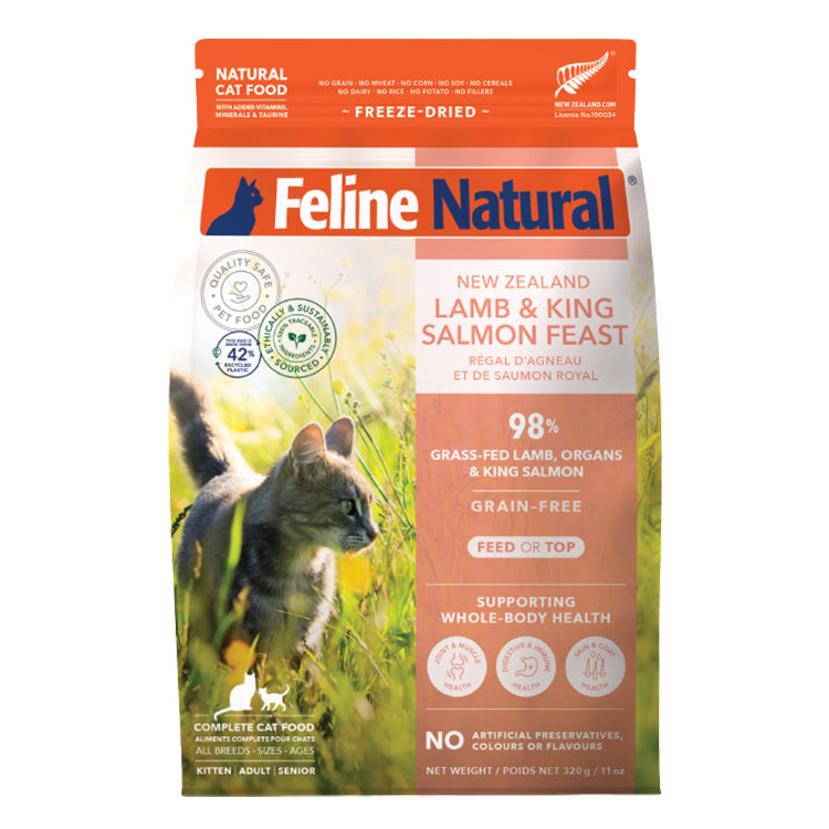 K9 Feline Natural - 凍乾脫水糧 羊肉三文魚盛宴 Freeze Dried Lamb & Salmon Feast 320g