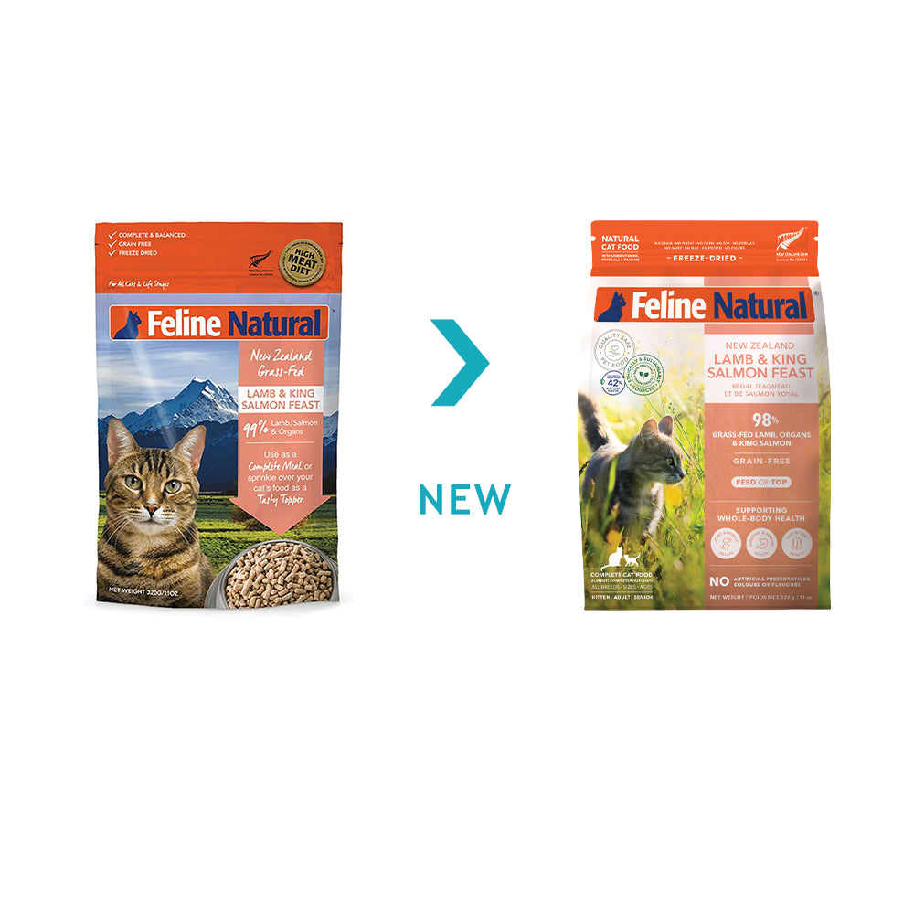 K9 Feline Natural - 凍乾脫水糧 羊肉三文魚盛宴 Freeze Dried Lamb & Salmon Feast 320g