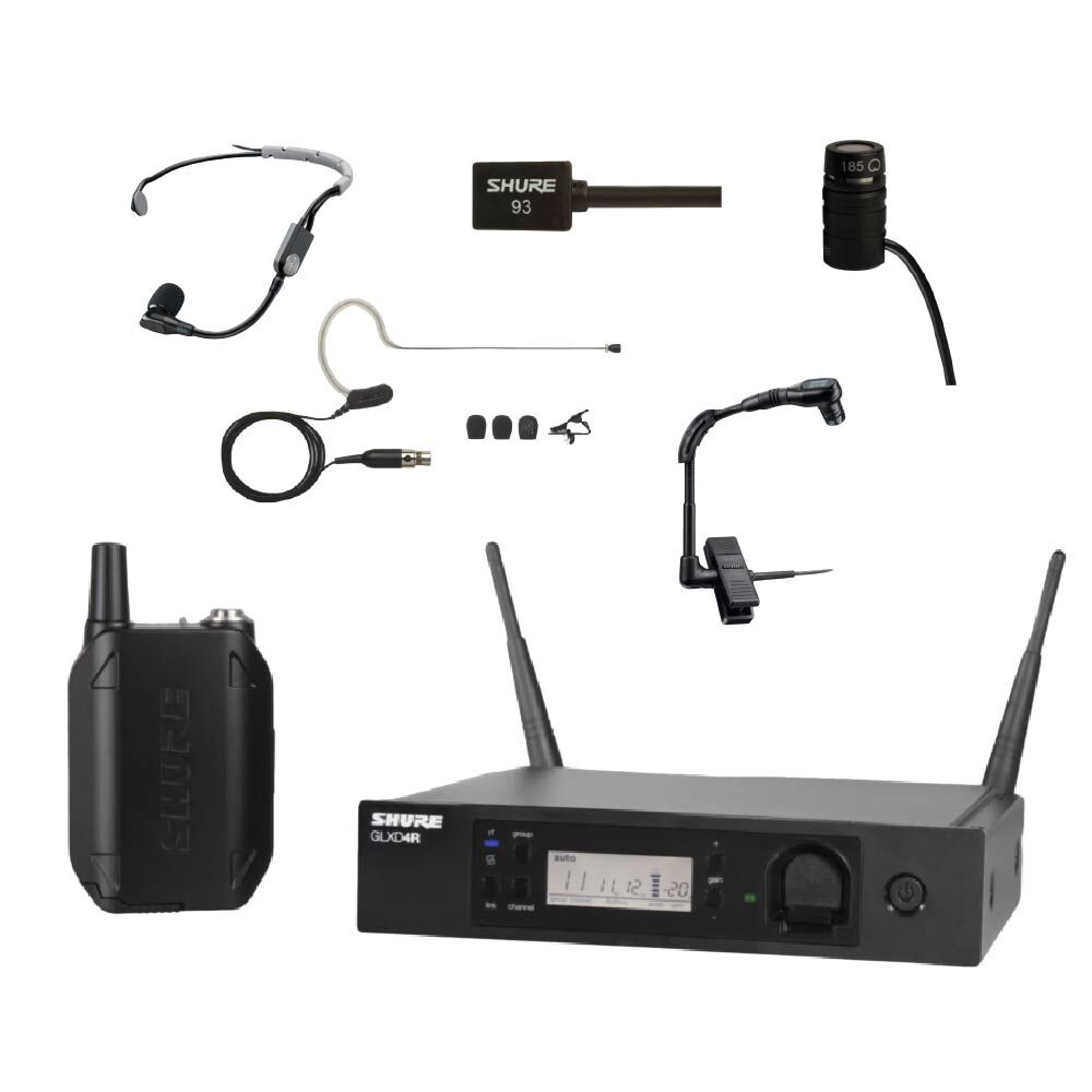 Shure Shure / GLXD14R 數位無線麥克風系統 (BETA 98H/C、WB98H/C、 WL185、WL93、MX153、SM 35) — 三峽麥克風｜YA! 玩音樂