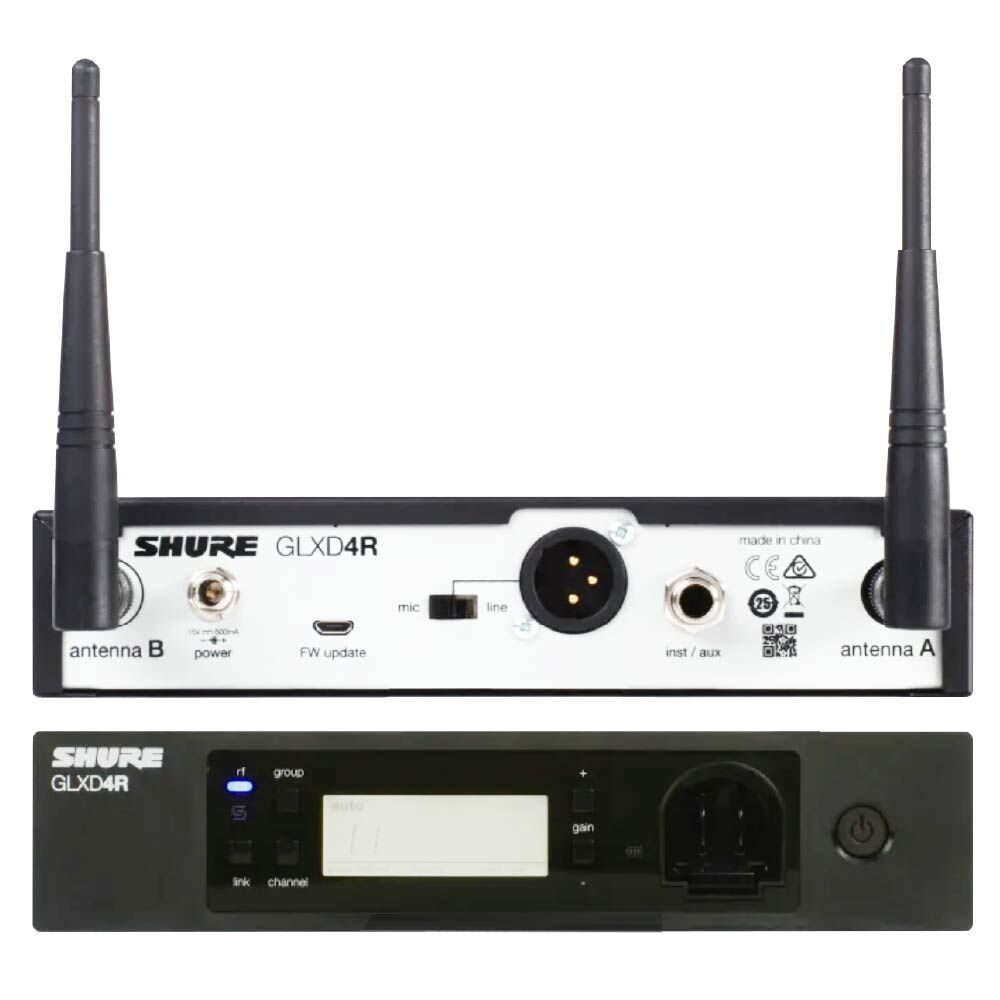 Shure Shure / GLXD14R 數位無線麥克風系統 (BETA 98H/C、WB98H/C、 WL185、WL93、MX153、SM 35) 第 2 張圖片｜三峽麥克風