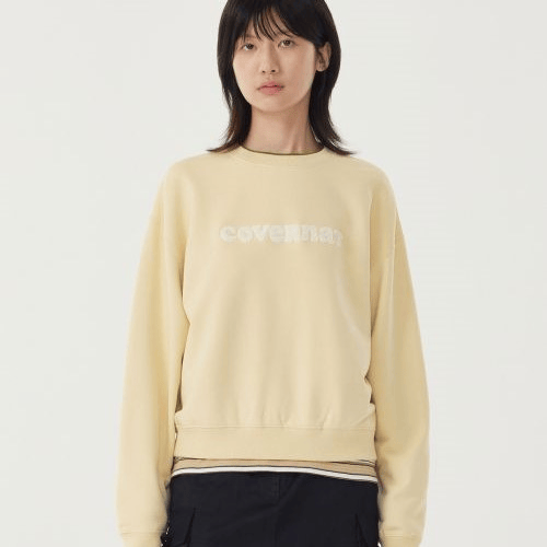 Covernat｜Woman Cooper Logo Sweatshirt [4 colors]