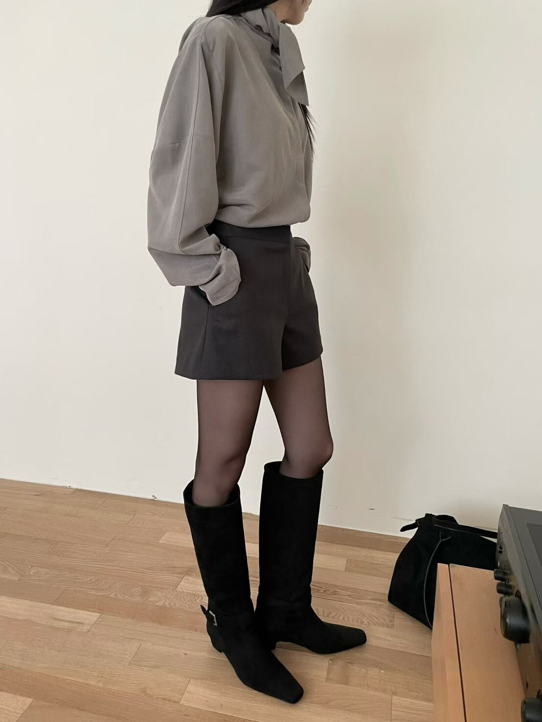 低腰質感西裝短褲