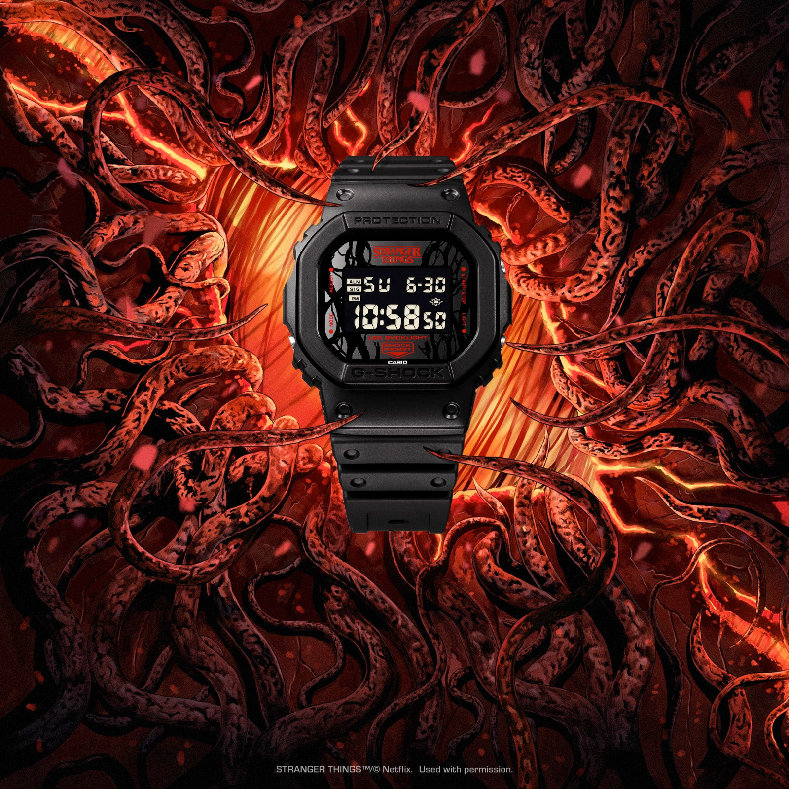 G-Shock CASIO x Netflix Stranger Things《怪奇物語》DW-5600STT-1