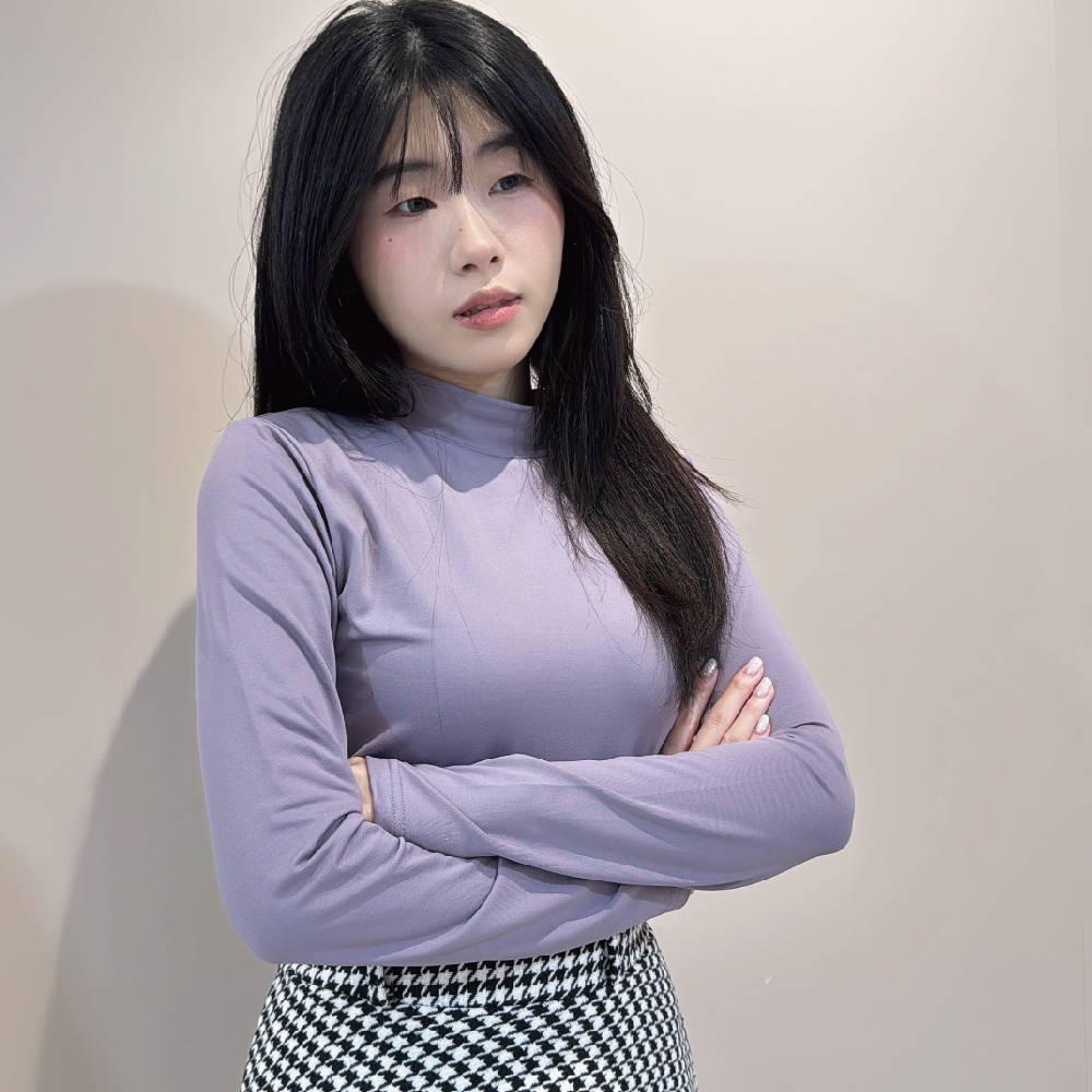 【立領】速暖絨保暖衣3.0-薰衣紫