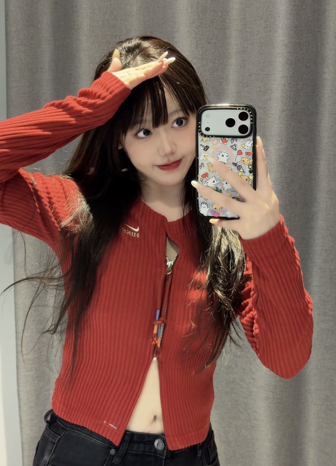 NIKE SPORTSWEAR FW25 CHILL RIB 2026 馬年限定 女款 修身 薄絨 拉鍊 針織衫