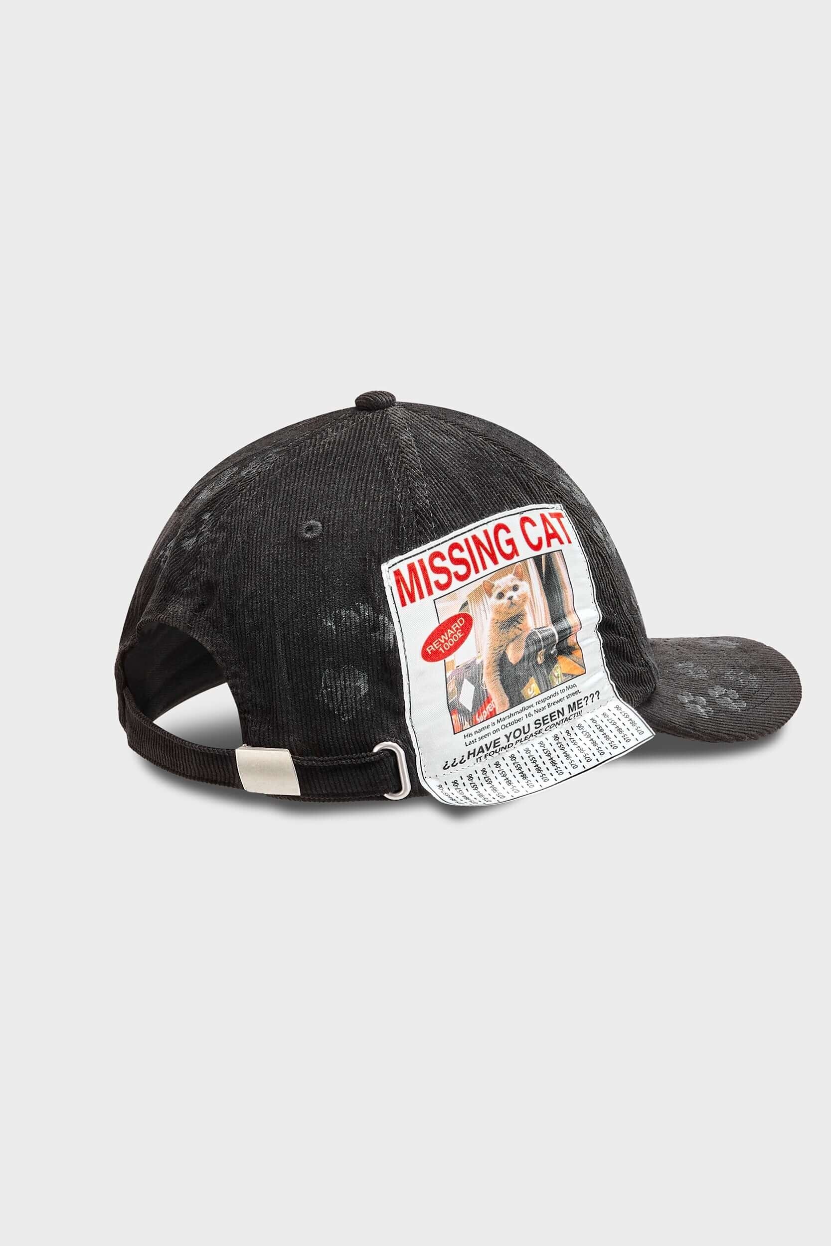 【Focus Store】現貨秒發 SSSTUFFF Missing Cat Cap Corduroy "Black" 失蹤貓咪 老帽 黑色 燈芯絨